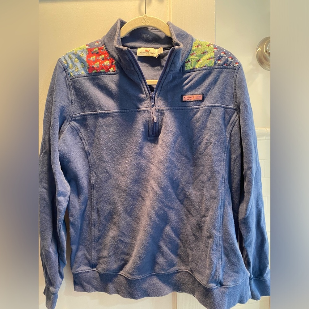 Vineyard Vines- Patchwork Christmas Quarter Zip S… - image 3